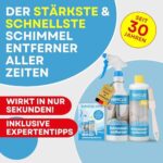 ABACUS® Schimmelentferner Spray & Gel – Starkes Antischimmel-Set mit Hafteffekt, entfernt Schimmel & Stockflecken in Minuten