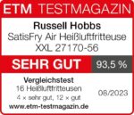 Russell Hobbs XXL 8L Heissluftfritteuse - Kompakt, 7 Funktionen, 10 Programme, Rapid Air bis 220°C, Ölfrei Frittieren, Grillen & Backen