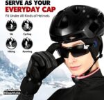 HIKENTURE Damen Winter-Fahrradmütze mit Zopfloch – Unterhelm-Mütze für Fahrrad & Skihelm