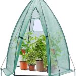 Ohuhu Gewächshaus 160x180cm - Wetterfestes Überwinterungszelt für Pflanzen, Tomaten & Garten