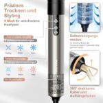 6-in-1 Airstyler: Ionen Föhn, Automatischer Lockenstab & Glättbürste – Profi-Hairstyler mit 110.000 U/Min