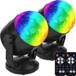 Tragbare Discokugel mit Fernbedienung – Musikgesteuertes Partylicht, Batteriebetrieben & USB für drinnen & draussen