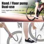Tiakia Fahrradpumpe – Tragbare Mini Luftpumpe (210 PSI) für Presta, Schrader & Dunlop