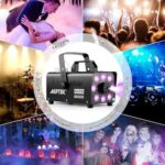 Nebelmaschine 500W mit RGB LED & Fernbedienung – AGPtEK Rauchmaschine 2000 CFM für Hochzeiten, Halloween & Shows