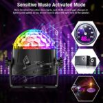 Gobikey 360° LED Discokugel – Musikaktiviertes Partylicht mit Fernbedienung & RGB-Effekten, USB 4m für Party & Events