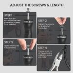 Springseil Speed Rope mit eBook & Ersatzkabel – Verstellbare Stahlseile, Profi Kugellager, Anti-Rutsch Griffe für Training & Workout