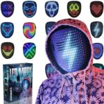 Depointer Life LED-Maske mit Gestenerkennung – Beleuchtete Gesichtsmaske für Kostüm, Cosplay & Maskerade