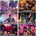 Depointer Life LED-Maske mit Gestenerkennung – Beleuchtete Gesichtsmaske für Kostüm, Cosplay & Maskerade