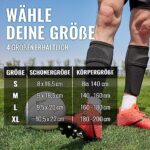 Kinder Schienbeinschoner Fussball inkl. Stutzen mit Optimierter Einstecktasche - Schienbeinschoner zum Einschieben