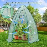 Ohuhu Gewächshaus 160x180cm - Wetterfestes Überwinterungszelt für Pflanzen, Tomaten & Garten