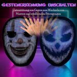 megoo Led Maske mit Bluetooth Programmierbar,Led Masken mit Gestenerkennung