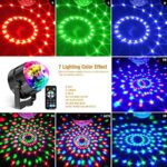 Gobikey 360° LED Discokugel – Musikaktiviertes Partylicht mit Fernbedienung & RGB-Effekten, USB 4m für Party & Events