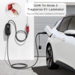 dé Mobile Wallbox & Ladekabel – Einstellbare Ladeleistung, Typ 2, 7,4–11kW, kompatibel mit Model Y/3, ID.3/4/5, Zoe & mehr – Bild 4