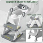 Rabb 1st Kinder-Toilettenleiter - 2-in-1 Toilettensitz mit Treppe - Spritz- und Rutschfestes Design für Jungen & Mädchen – Bild 7