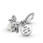 Pandora Charm Anhänger Silber 'Glow in the Dark' Glühwürmchen 799352C01