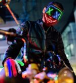 AnanBros Horror LED Halloween Maske Totenkopf Handschuhe Kostüm Herren