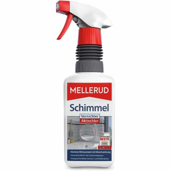 MELLERUD Schimmel Vernichter Aktivchlor – 0,5 l Spray für effektive Schimmelentfernung