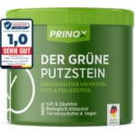PRINOX® Grüner Putzstein 950g – Nachhaltiger Universalreiniger inkl. Handschwamm, Öko-Reiniger für Küche, Bad, Fenster & mehr – Made in DE