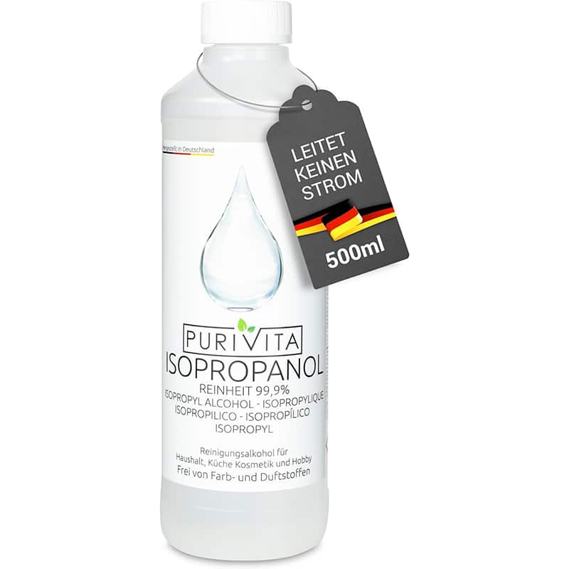 PURIVITA 1 PURIVITA Isopropanol 99,9% – Reinigungsalkohol für Haushalt & Industrie – Rückstandsfrei & Nicht Leitend