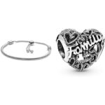Bundle mit Herz Charm Sterling