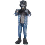 Spooktacular Creations Deluxe Werwolf Kostüm für Kinder – Mit Maske, Klauen-Handschuhen & Stiefelüberzügen
