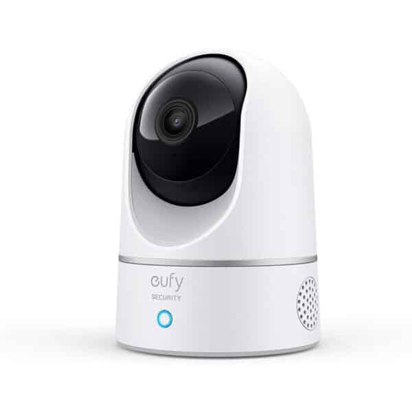 eufy Security Indoor Cam E220 - 2K WLAN Überwachung, Schwenkbar, Nachtsicht, Personen- & Tiererkennung, HomeBase 3