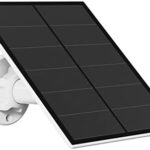 Solarpanel für Outdoor Überwachungskamera – 5W, USB-C & Micro-USB, IP65 wasserdicht, 3m Kabel