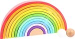 small foot Holzbausteine und Stapelspielzeug - Regenbogen-Set für Kinder ab 1 Jahr