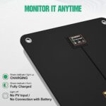 ECO-WORTHY 12V 10W Solarladegerät für Autobatterien – Tragbares Solarpanel mit Krokodilklemmen für Auto, Boot & Motorrad