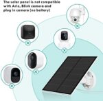 Solarpanel für Outdoor Überwachungskamera – 5W, USB-C & Micro-USB, IP65 wasserdicht, 3m Kabel
