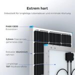 Renogy 100w Solarpanel 12v Solarmodul für Wohnmobil