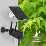 Solarpanel für Outdoor Überwachungskamera – 5W, USB-C & Micro-USB, IP65 wasserdicht, 3m Kabel