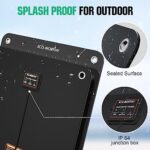 ECO-WORTHY 12V 10W Solarladegerät für Autobatterien – Tragbares Solarpanel mit Krokodilklemmen für Auto, Boot & Motorrad