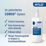 HYLO GEL Augentropfen für trockene Augen, langanhaltende Feuchtigkeit mit Hyaluronsäure