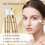 Koffein Augenserum 20ml – Gegen Augenringe, Schwellungen & Falten mit 360° Massage-Roller