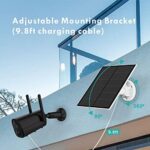 Solarpanel für Outdoor Überwachungskamera – 5W, USB-C & Micro-USB, IP65 wasserdicht, 3m Kabel