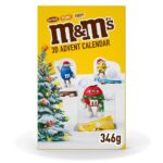 M&M's Adventskalender 346g – 3D Pop-Up Kalender mit Peanut, Chocolate & Crispy, Ideal zum Verschenken