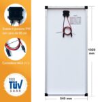 enjoy solar Mono 100W 12V Monokristallines Solarpanel Solarmodul Photovoltaikmodul ideal für Wohnmobil, Gartenhäuse, Boot
