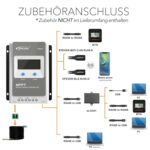 EPEVER MPPT Laderegler 10A-40A Tracer-Serie für 12V/24V mit LCD-Display und Auto-Erkennung