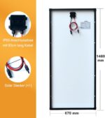 enjoy solar PERC Mono Solarpanel 12V (60-200W), Monokristallin, ideal für Wohnmobil, Gartenhaus & Boot