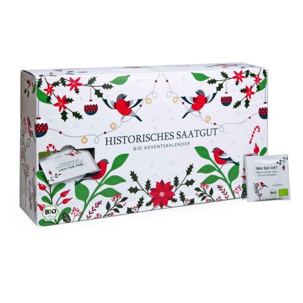 BIO Saatgut Adventskalender – 24 historische Gemüse- & Kräutersorten