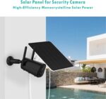 YCTechLife 6W Solarpanel für Akku-Kameras, USB Solarmodul mit 9,8ft Kabel, kompatibel mit wiederaufladbaren Batterien, hohe Effizienz