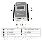 EPEVER MPPT Laderegler 10A-40A Tracer-Serie für 12V/24V mit LCD-Display und Auto-Erkennung