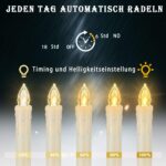 FREEPOWER LED Christbaumkerzen Kabellos mit Fernbedienung & Timer