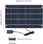 FlexSolar Solar Ladegerät USB 6W 5V Hochleistungs-monokristallines Modul