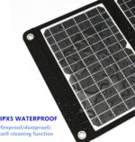 ELECAENTA 30W Faltbares ETFE Solarladegerät – 3-Port USB, PD18W, Type-C, Outdoor & Handy-Ladegerät