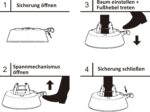 Christmas-World Taunus Christbaumständer, bis 2,25 m, mit Fußhebel, Einseiltechnik & 2,0L Wassertank