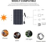 FlexSolar Solar Ladegerät USB 6W 5V Hochleistungs-monokristallines Modul