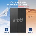 BENY 430W Bifacial Solarpanel Full Black für Balkonkraftwerk, Photovoltaikanlage, Schräg- & Flachdach, Garten