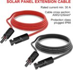 Solarkabel Verlängerung 1-10M (Rot/Schwarz) – Solar Kabel für Outdoor Nutzung